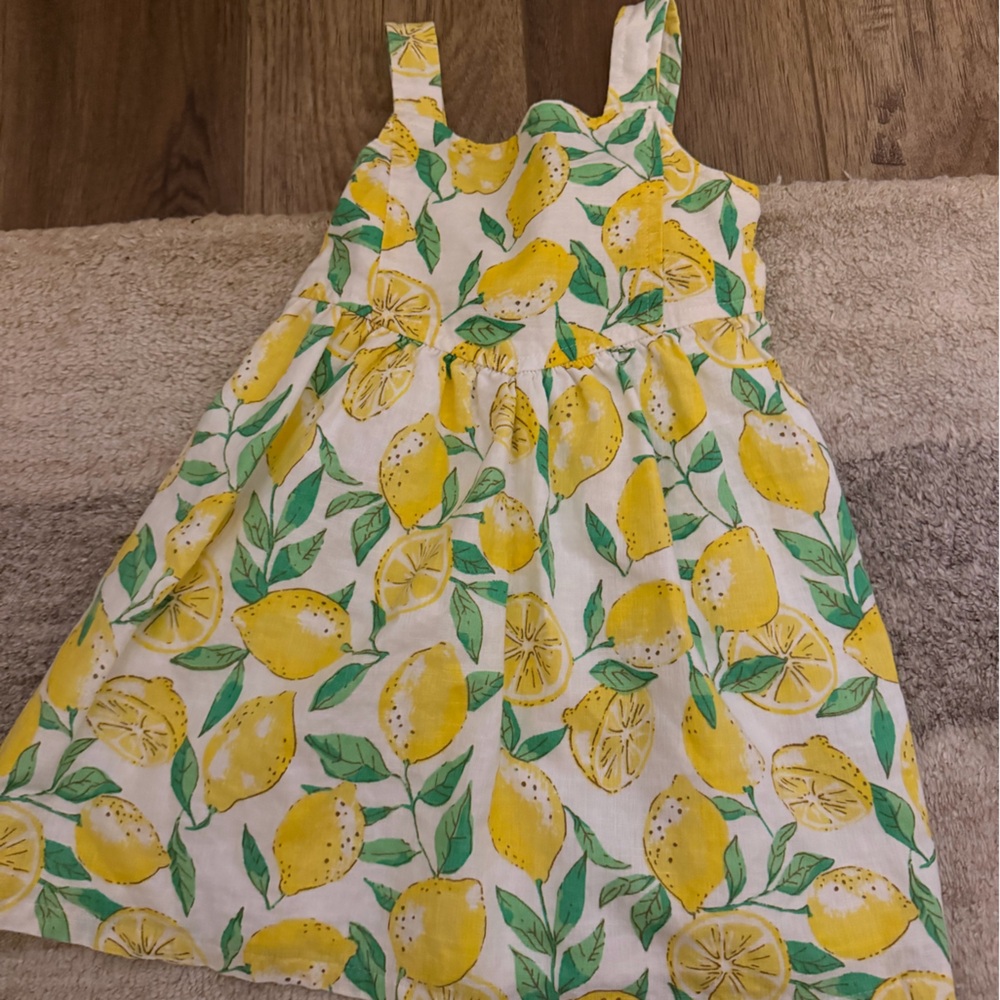 GAP Lemon Print Sundress in Yellow, Green, White